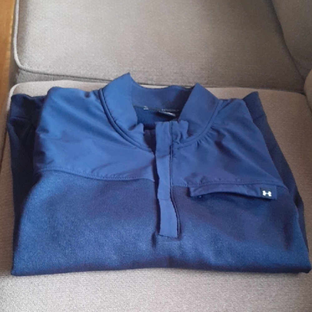 Under Armour Blue Polo Shirt Classic Design